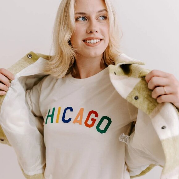Alice & Wonder | Sweet Home Chicago Tee | Ivory | Size: S - Picture 9 of 9